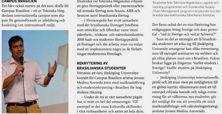Revista sueca destaca trabalho de internacionalização liderado por professor da Udesc